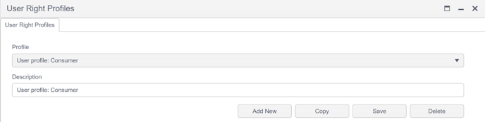 User Right Profiles