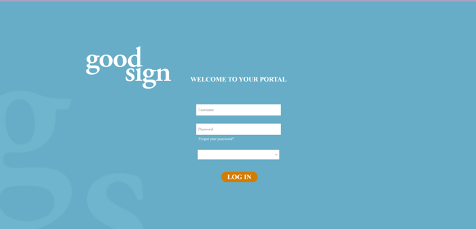 login page
